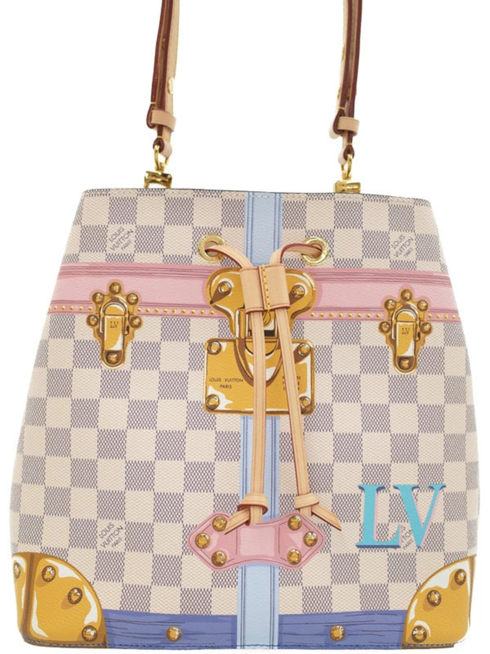 Louis Vuitton Damier Azur White Neo Noe Shoulder Bag